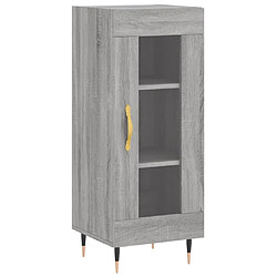 Maison Chic Buffet,Meuble de Rangement,commode pour salon,Cuisine Sonoma gris 34,5x34x90 cm Bois d'ingénierie -MN71819