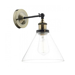 Luminaire Center Applique murale Ray laiton antique et verre 1 ampoule Coloris : laiton antique Coloris 2 : verre Profondeur en Cm : 30 Hauteur en Cm : 30 Largeur en Cm : 23 Poids en Kilo : 0.782 Type d'ampoule : E27 Nombr