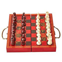 Avis 11 pouces En Bois Jeu d'échecs-Conseil Pliant, voyage Portable à la main Échiquier Jeu Ensembles avec des Pièces de Jeu de Stockage Slots-Débutant Jeu