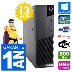 PC Lenovo ThinkCentre M83 SFF Intel i3-4130 RAM 8Go Disque 500Go Windows 10 Wifi - Occasion