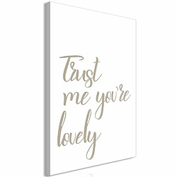 Paris Prix Tableau Imprimé Trust Me You're Lovely 40 x 60 cm 