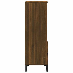 Maison Chic Buffet,Meuble de Rangement,commode pour salon,Cuisine Chêne marron 40x36x110 cm Bois d'ingénierie -MN87217 pas cher