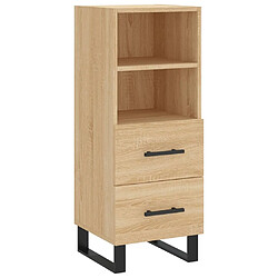 Maison Chic Buffet,Meuble de Rangement,commode pour salon,Cuisine Chêne sonoma 34,5x34x90 cm Bois d'ingénierie -MN62061