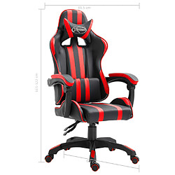 vidaXL Chaise de jeu Rouge Similicuir pas cher