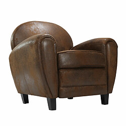 Acheter Rendez Vous Deco Fauteuil Club marron vieilli