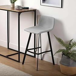 Avis Tabouret Versa Baldwin Gris 49 x 88 x 42 cm (2 Unités)