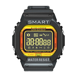 Wewoo Montre connectée EX16T 1.21 pouces écran LCD Smart Watch 50m étanchepodomètre de soutien / rappel d'appel / surveillance des mouvements / caméra à distance Orange