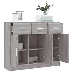 Acheter Maison Chic Buffet,Meuble de Rangement,commode pour salon,Cuisine sonoma gris 91x28x75 cm bois d'ingénierie -MN88618