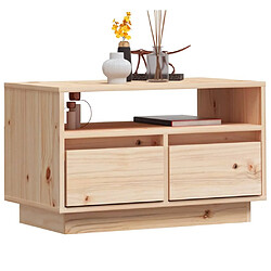 Acheter Maison Chic Meuble TV scandinave - Banc TV pour salon 60x35x37 cm Bois de pin massif -MN65282