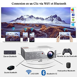 Acheter FLZEN Vidéoprojecteur 6000 Lumens WIFI Android Bluetooth Natif 1080p