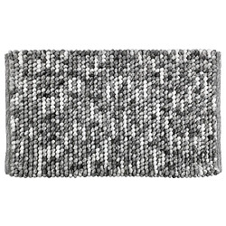 WENKO Tapis de bain design Urdu - L. 60 x l. 90 cm - Gris