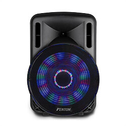 Fenton FT15LED Enceinte sono active 15"" 800W Bluetooth USB SD AUX + 1 micro UHF Fenton