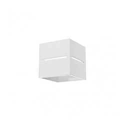 Luminaire Center Applique murale LOBO aluminium blanc 1 ampoule pas cher