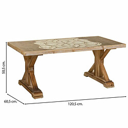 Acheter Table Alexandra House Living Marron 60 x 50 x 120 cm