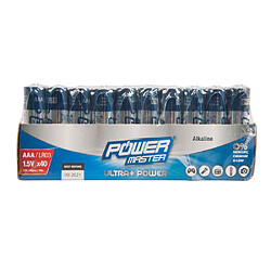 Silverline Lot de 40 piles alcalines LR03 AAA 1,5V Power Master 