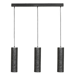 Aubry Gaspard Suspension trio en métal cylindrique Linéaire.