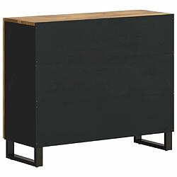 Maison Chic Buffet commode,console avec 2 portes pour rangement 90x33x75 cm bois massif de manguier -MN15017 pas cher