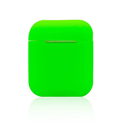 Wewoo Coque Ecouteurs sans fil en silicone anti-choc pour Apple AirPods 1/2 vert