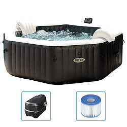 INTEX Baignoire de massage à bulles octogonale 218x71 cm 6 personnes