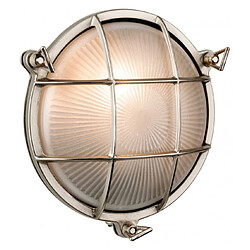 Luminaire Center Applique Nautic, rond, nickel