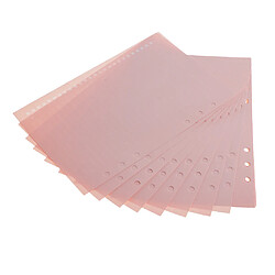 40 feuilles format A5, 6 trous, remplissage, feuilles, papier de recharge interne, ligne rose