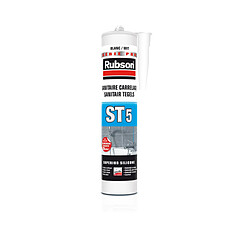 Avis mastic silicone - rubson st5 - lissage facile - blanc - cartouche de 300ml - rubson 1631737