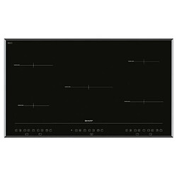 Table de cuisson à induction 90cm 5 feux 10800w noir - kh9i26ct00 - SHARP 