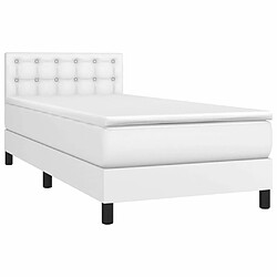 Avis Sommier à lattes et LED,Cadre à lattes de lit avec matelas pour Adulte Blanc 80x200 cm -MN78327