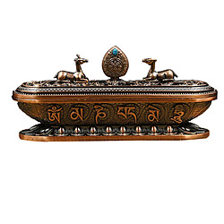 Tibet Tibetan Alloy Incense Censer Burner Metal Crafts Décoration Cuivre Aroma Stove