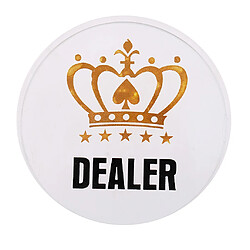 Acrylique All-in Poker Dealer Puce / Protecteur de cartes Bounty Tournament Coin B accessoires de casino