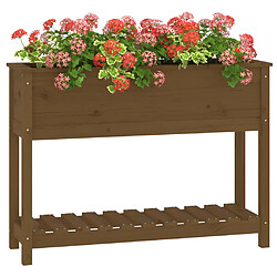 Acheter Maison Chic Jardinière,Bac à fleurs - pot de fleur et étagère Marron miel 111,5x34,5x81 cm Bois de pin -GKD51845