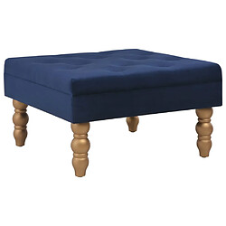 vidaXL Tabouret Bleu marine 60x60x36 cm Velours 