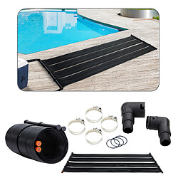 2 x AREBOS Chauffage Solaire Collecteur Solaire Chauffage de Piscine Tapis Solaire Absorbeur Solaire 66x300 cm