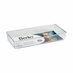 Berilo Organiseur de Tiroirs Polyvalents Transparent Plastique 15,5 x 5,5 x 34,5 cm (36 Unités)