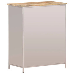 Avis Maison Chic Buffet,Meuble de Rangement,commode pour salon,Cuisine 60x35x75 cm Bois de manguier brut et fer -MN45873