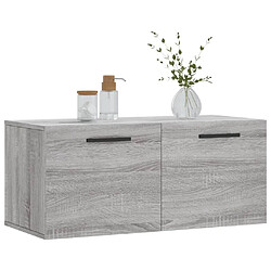 Avis Maison Chic Armoire murale,Meuble de Rangement pour salon,cuisine sonoma gris 80x36,5x35 cm bois d'ingénierie -MN58100