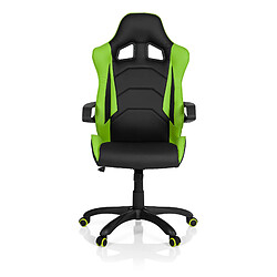 Chaise Gaming / Chaise de bureau GAME PRO I simili cuir noir/vert hjh OFFICE