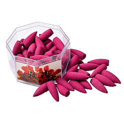 70pieces bouddhisme naturel reflux bulle cône tour inciens bois de santal-rose cône de balle