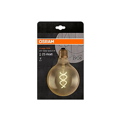 Avis OSRAM Globe LED spirale filament E27 Vintage Edition 1906 - 125 mm - 5 W - Ambré