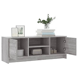 Acheter Maison Chic Meuble TV scandinave gris - Banc TV pour salon Sonoma 102x30x37,5 cm bois d'ingénierie -MN35828