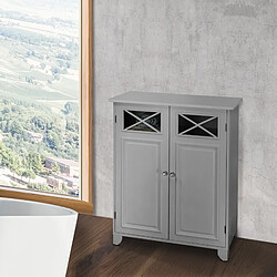 Avis Teamson Home Salle De Bain Dawson Armoire Autoportante En Bois Gris EHF-6841G