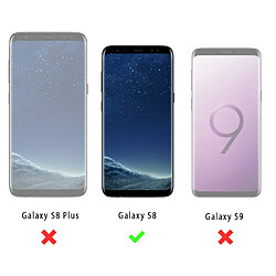 Evetane Coque Samsung Galaxy S8 360 intégrale avant arrière transparente