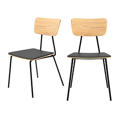 Rendez Vous Deco Chaise Gerone (lot de 2) 