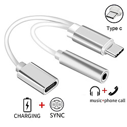 Acheter INECK - Adaptateur USB Type C vers Jack 3,5?mm casque + USB C femelles