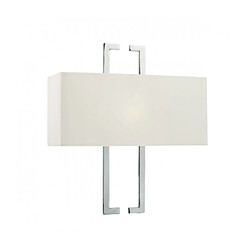 Luminaire Center Applique murale Nile chrome poli et ivoire doux 1 ampoule