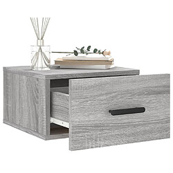 Acheter Maison Chic Lot de 2 Tables de chevet,Table de nuit,Table d'appoint pour salon murales sonoma gris 35x35x20 cm -MN81414