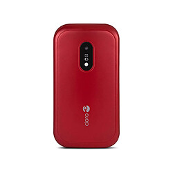 Doro 6040 Téléphone portable avec couvercle Dual SIM Rouge (Red/White)