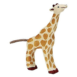 Holztiger Petite girafe, mangeant 