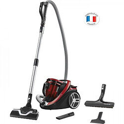 Aspirateur Robot ROWENTA RO7649EA sans sac Silence Force Cyclonic Parquet - 2,5 L- 65 dB Silencieux - Rouge et gris