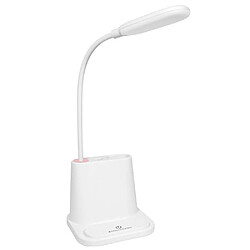 Universal Lampe de bureau de recharge à l'éclairage tactile et protection des yeux (blanc)